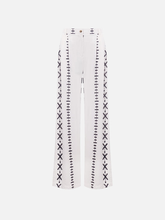 'Fly As Me' Trousers in Boho White