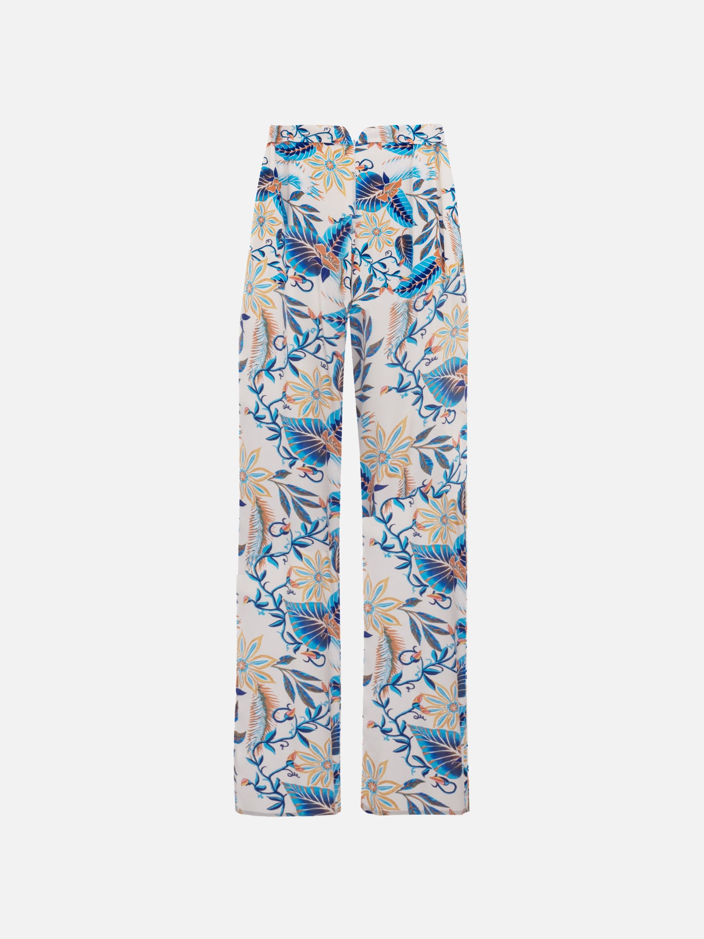 'Sweet Life' Trousers in Tropical Foliage